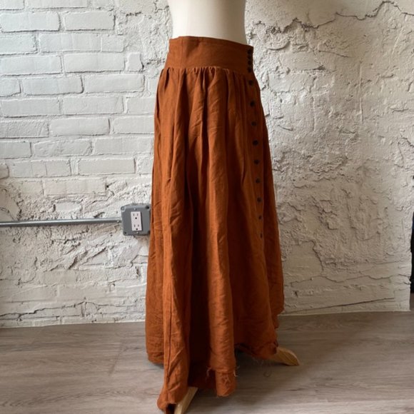 Sisters of the Black Moon | The Adelaide Skirt | Size: M | Color: Orange - Picture 2 of 6